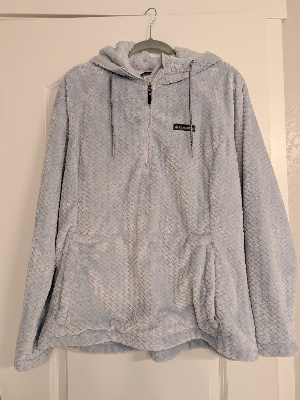 Columbia Kids Light Blue Plush Hooded Pullover Jacket